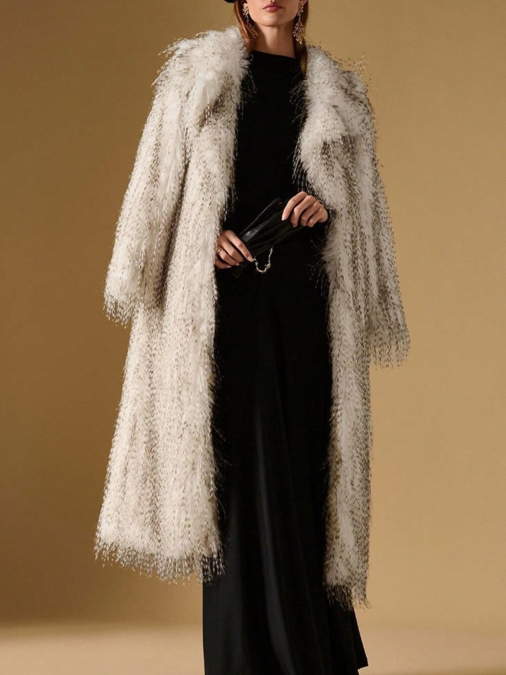 Camel Casual Women's Elegant Long Sleeve Coat